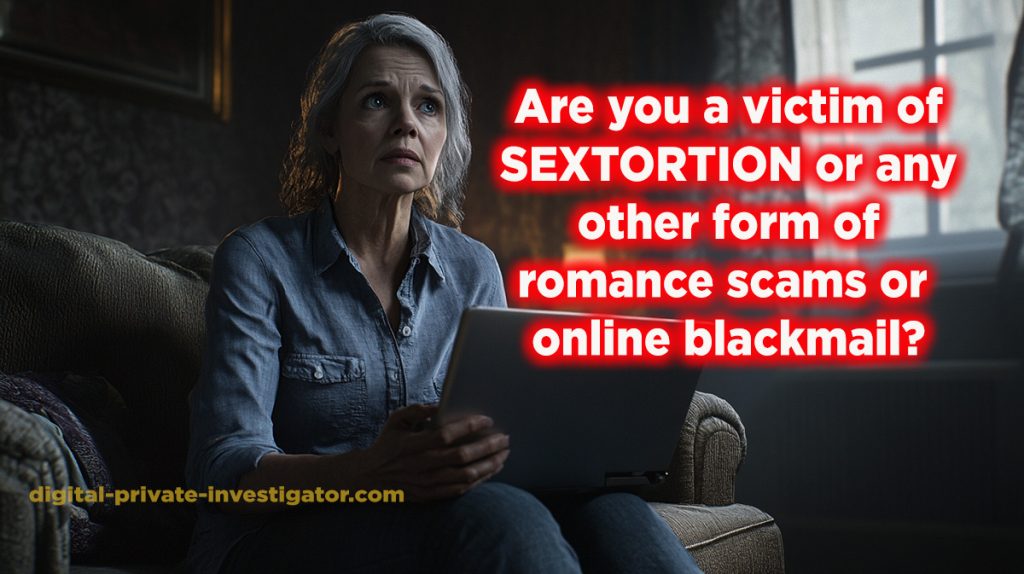 Digital Private Investigator Sextortion